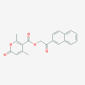 2-(2-naphthyl)-2-oxoethyl 4,6-dimethyl-2-oxo-2H-pyran-5-carboxylate