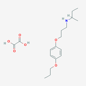 molecular formula C18H29NO6 B4040954 N-[3-(4-丙氧基苯氧基)丙基]-2-丁胺草酸盐 