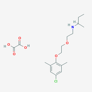 N-[2-[2-(4-chloro-2,6-dimethylphenoxy)ethoxy]ethyl]butan-2-amine;oxalic acid