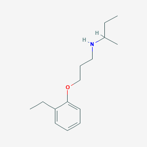 molecular formula C15H25NO B4040976 N-[3-(2-乙基苯氧基)丙基]-2-丁胺 