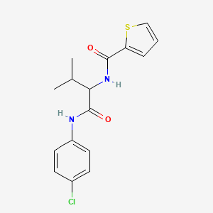 N-[1-(4-chloroanilino)-3-methyl-1-oxobutan-2-yl]thiophene-2-carboxamide