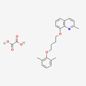 molecular formula C24H27NO6 B4040989 8-[4-(2,6-Dimethylphenoxy)butoxy]-2-methylquinoline;oxalic acid 