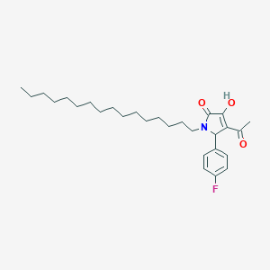 4-acetyl-5-(4-fluorophenyl)-1-hexadecyl-3-hydroxy-1,5-dihydro-2H-pyrrol-2-one