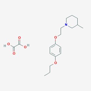 molecular formula C19H29NO6 B4041016 3-甲基-1-[2-(4-丙氧基苯氧基)乙基]哌啶草酸盐 