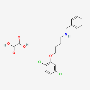 molecular formula C19H21Cl2NO5 B4041027 N-benzyl-4-(2,5-dichlorophenoxy)-1-butanamine oxalate 