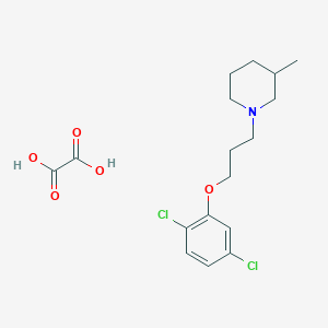 1-[3-(2,5-Dichlorophenoxy)propyl]-3-methylpiperidine;oxalic acid