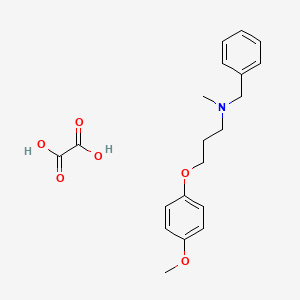 molecular formula C20H25NO6 B4041065 N-benzyl-3-(4-methoxyphenoxy)-N-methyl-1-propanamine oxalate 