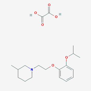 molecular formula C19H29NO6 B4041083 1-[2-(2-异丙氧基苯氧基)乙基]-3-甲基哌啶草酸盐 