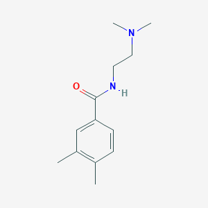 molecular formula C13H20N2O B4041111 N-[2-(二甲氨基)乙基]-3,4-二甲基苯甲酰胺 