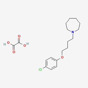 molecular formula C18H26ClNO5 B4041141 1-[4-(4-Chlorophenoxy)butyl]azepane;oxalic acid 