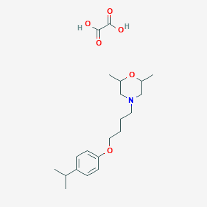 molecular formula C21H33NO6 B4041154 4-[4-(4-isopropylphenoxy)butyl]-2,6-dimethylmorpholine oxalate 