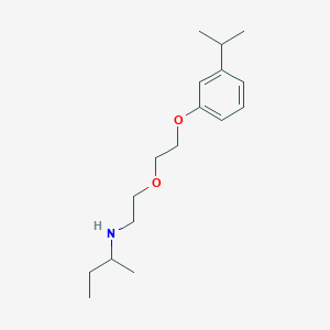 N-[2-[2-(3-propan-2-ylphenoxy)ethoxy]ethyl]butan-2-amine