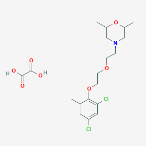 molecular formula C19H27Cl2NO7 B4041172 4-[2-[2-(2,4-Dichloro-6-methylphenoxy)ethoxy]ethyl]-2,6-dimethylmorpholine;oxalic acid 