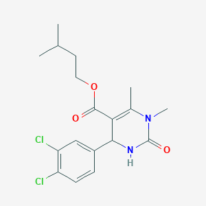 Isopentyl 4-(3,4-dichlorophenyl)-1,6-dimethyl-2-oxo-1,2,3,4-tetrahydro-5-pyrimidinecarboxylate