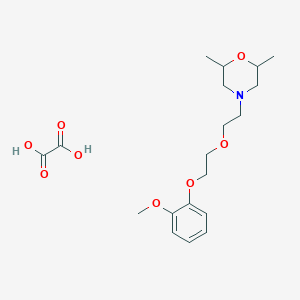 molecular formula C19H29NO8 B4041193 草酸4-{2-[2-(2-甲氧基苯氧基)乙氧基]乙基}-2,6-二甲基吗啉酯 