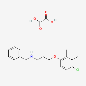 molecular formula C20H24ClNO5 B4041213 N-benzyl-3-(4-chloro-2,3-dimethylphenoxy)propan-1-amine;oxalic acid 