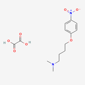 N,N-dimethyl-4-(4-nitrophenoxy)butan-1-amine;oxalic acid