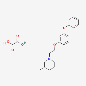 3-methyl-1-[2-(3-phenoxyphenoxy)ethyl]piperidine oxalate