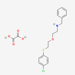 N-benzyl-2-[2-(4-chlorophenyl)sulfanylethoxy]ethanamine;oxalic acid