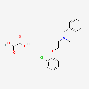 molecular formula C18H20ClNO5 B4041255 N-benzyl-2-(2-chlorophenoxy)-N-methylethanamine oxalate 