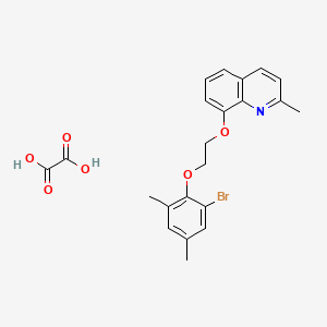 8-[2-(2-Bromo-4,6-dimethylphenoxy)ethoxy]-2-methylquinoline;oxalic acid