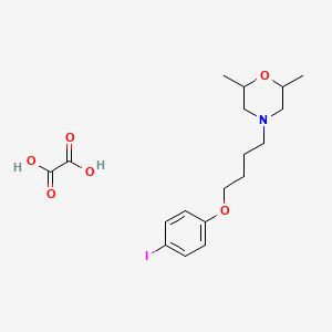 molecular formula C18H26INO6 B4041326 草酸[4-[4-(4-碘苯氧基)丁基]-2,6-二甲基吗啉] 