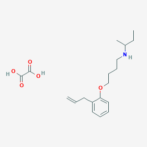 molecular formula C19H29NO5 B4041327 N-butan-2-yl-4-(2-prop-2-enylphenoxy)butan-1-amine;oxalic acid 