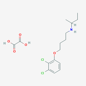 N-butan-2-yl-4-(2,3-dichlorophenoxy)butan-1-amine;oxalic acid