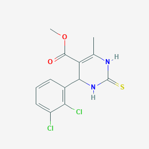 methyl 4-(2,3-dichlorophenyl)-6-methyl-2-sulfanylidene-3,4-dihydro-1H-pyrimidine-5-carboxylate