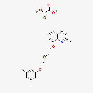 molecular formula C25H29NO7 B4041359 2-Methyl-8-[2-[2-(2,3,5-trimethylphenoxy)ethoxy]ethoxy]quinoline;oxalic acid 