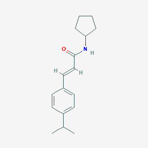 molecular formula C17H23NO B404136 N-cyclopentyl-3-(4-isopropylphenyl)acrylamide 