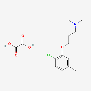 3-(2-chloro-5-methylphenoxy)-N,N-dimethylpropan-1-amine;oxalic acid