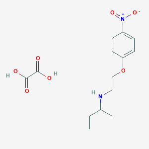 N-[2-(4-nitrophenoxy)ethyl]butan-2-amine;oxalic acid