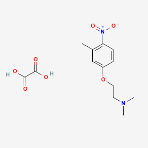 N,N-dimethyl-2-(3-methyl-4-nitrophenoxy)ethanamine;oxalic acid