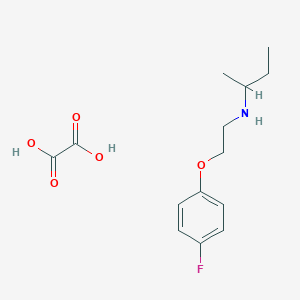 N-[2-(4-fluorophenoxy)ethyl]butan-2-amine;oxalic acid