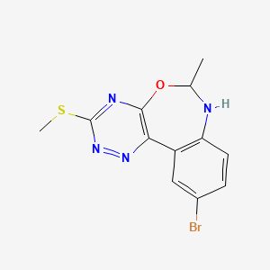 10-Bromo-6-methyl-3-methylsulfanyl-6,7-dihydro-[1,2,4]triazino[5,6-d][3,1]benzoxazepine