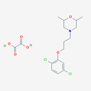 molecular formula C17H23Cl2NO6 B4041434 4-[3-(2,5-Dichlorophenoxy)propyl]-2,6-dimethylmorpholine;oxalic acid 