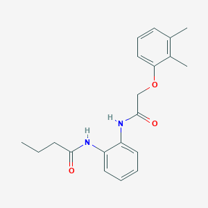 molecular formula C20H24N2O3 B4041467 N-(2-{[2-(2,3-dimethylphenoxy)acetyl]amino}phenyl)butanamide 