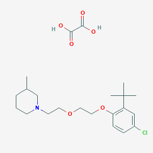 1-[2-[2-(2-Tert-butyl-4-chlorophenoxy)ethoxy]ethyl]-3-methylpiperidine;oxalic acid