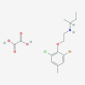 N-[2-(2-bromo-6-chloro-4-methylphenoxy)ethyl]-2-butanamine oxalate