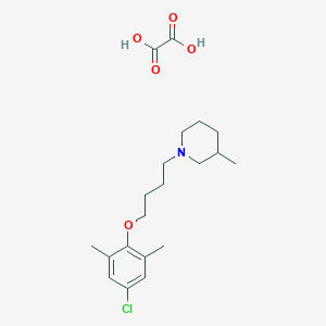 1-[4-(4-Chloro-2,6-dimethylphenoxy)butyl]-3-methylpiperidine;oxalic acid