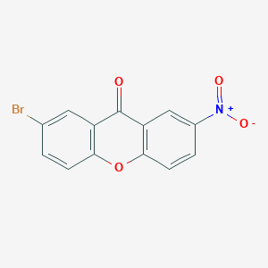 molecular formula C13H6BrNO4 B4041553 2-bromo-7-nitro-9H-xanthen-9-one 