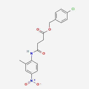 4-chlorobenzyl 4-[(2-methyl-4-nitrophenyl)amino]-4-oxobutanoate