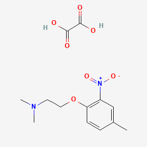 molecular formula C13H18N2O7 B4041562 N,N-二甲基-2-(4-甲基-2-硝基苯氧基)乙胺草酸盐 