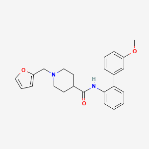 1-(2-furylmethyl)-N-(3'-methoxy-2-biphenylyl)-4-piperidinecarboxamide