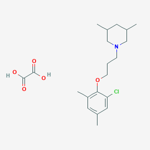 1-[3-(2-Chloro-4,6-dimethylphenoxy)propyl]-3,5-dimethylpiperidine;oxalic acid