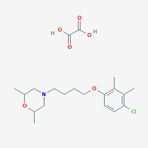 molecular formula C20H30ClNO6 B4041581 4-[4-(4-Chloro-2,3-dimethylphenoxy)butyl]-2,6-dimethylmorpholine;oxalic acid 