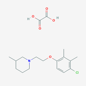 molecular formula C18H26ClNO5 B4041589 1-[2-(4-Chloro-2,3-dimethylphenoxy)ethyl]-3-methylpiperidine;oxalic acid 