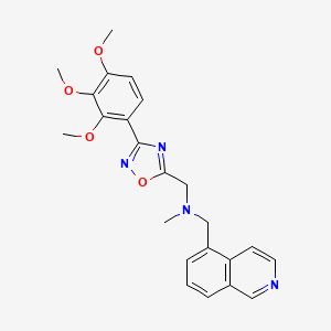 (5-isoquinolinylmethyl)methyl{[3-(2,3,4-trimethoxyphenyl)-1,2,4-oxadiazol-5-yl]methyl}amine