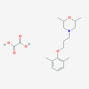 molecular formula C19H29NO6 B4041624 4-[3-(2,6-Dimethylphenoxy)propyl]-2,6-dimethylmorpholine;oxalic acid 